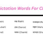 Hindi Dictation Words For Class 1